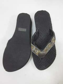 AGGIEZ Black Interchangeable Thong Sandals Sz 6.5  