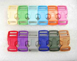   Color Contoured Side Release Buckle For Paracord Bracelets  