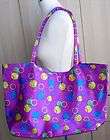 Extra Large Beach Tote Shoulder BAG purple blue yellow