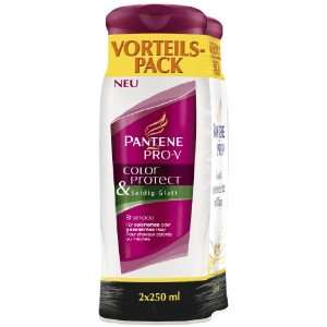 Pantene Pro V Color Protect Seidig Glatt Shampoo, 2er Pack (2 x 250 ml 