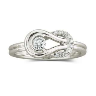    Everlon™ Diamond Knot Ring 1/5 CT. T.W.  