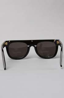 Super Sunglasses The Flat Top Ciccio Sunglasses in Black  Karmaloop 