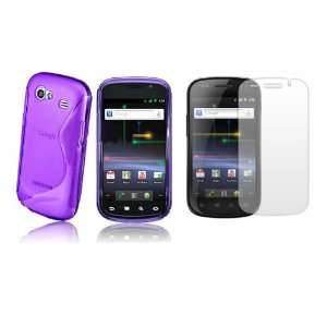   Tasche für das Samsung Nexus S i9020 inkl. Displayfolie S Line Purple