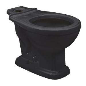   Antiquity/Repertoire Round Front Toilet Bowl in Black DISCONTINUED
