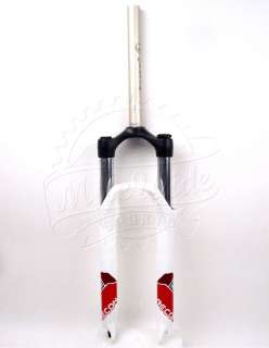 Rock Shox Recon Silver R 26 inch Fork Shock White with Red Decals 1 1 
