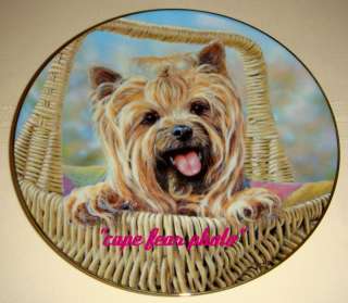 PAUL DOYLE Yorkshire Terriers CARRY ME HOME Plate W/COA  