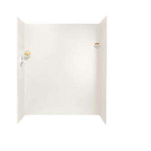 Swanstone 34 in. x 60 in. x 72 in. Three Piece Easy Up Adhesive Shower 