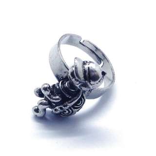 New variety of different shapes of silver ring adjustable  