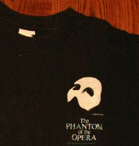 Phantom of the Opera Broadway Play T Shirt L  