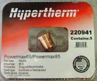 Hypertherm Powermax 85 45 Amp Nozzles 220941 5pk  
