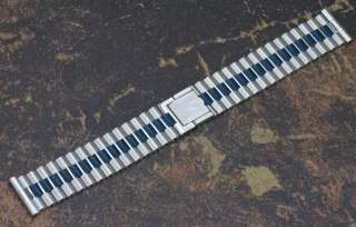 NSA band blue & steel rare vintage watch bracelet NOS  
