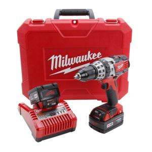 Milwaukee M18 Cordless Red Lithium 1/2 in. Hammer Drill 2602 22 at The 