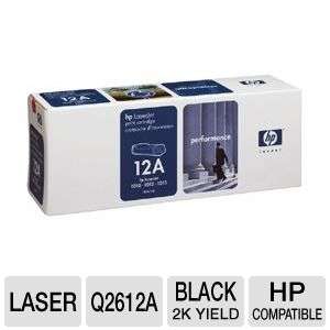 HP 12A Q2612A Black LaserJet Toner Cartridge   Approx. 2,000 page 