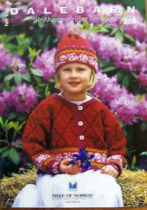 DALE OF NORWAY KNITTING BOOK #136 winter knits CHILDREN  