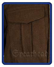 WW2 British Officers Gabardine Battle Dress Jacket L  