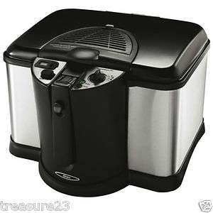 Oster CKSTDFZM70 4 Liter Cool Touch Deep Fryer Black and Stainless 