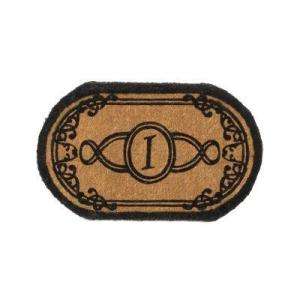 Perfect Home Lexington Oval Monogram Mat, 30 in. x 48 in. x 1.5 in 