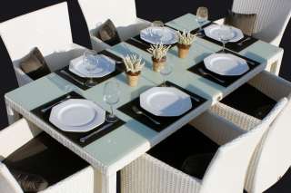 Garten Lounge Sitzgruppe Sitzkombination MILANO Poly Rattan Tisch 