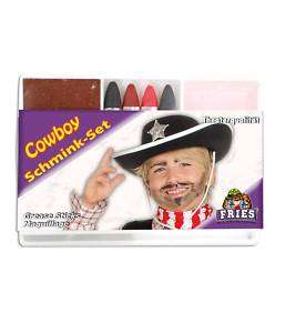 Schminke Set Karneval Cowboy Sheriff Halloween  