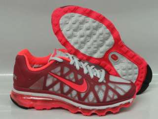 Nike Air Max + 2011 Solar Red White Sneakers Women 10.5  
