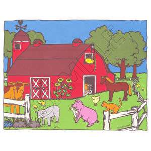 Barn and Farm Edible Cake Topper Decoration Image  
