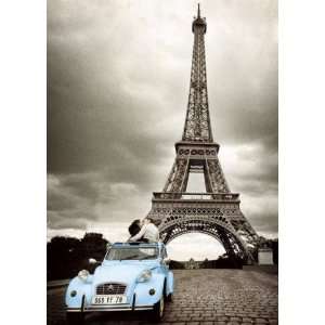 Paris   Kuss Vor Dem Eiffelturm, Ente XXL Poster (136 x 96cm)  
