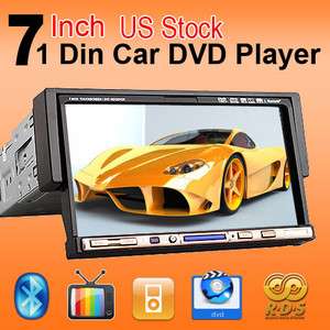 One DIN 7 Inch Touch Screen Car Stereo DVD Player iPod Radio Bluetooth 