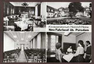 AK Potsdam Neu Fahrland Klinik Sanatorium Heinrich Heine Speisesaal 