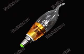 1x E14 Candle LED Light Lamp Bulb 3W 85~265V Warm White  
