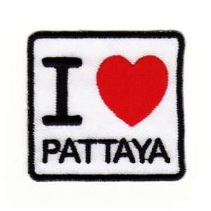   Iron on Patches Applikation I Love Pattaya Thailand: .de: Auto