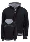 .de: Nyc Specials College Jacke mit Kapuze, Farbe: schwarz 