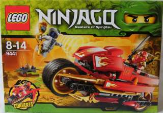 Lego 9441 Ninjago Kais Feuer Bike Motorrad Master of Spinjitzu og 