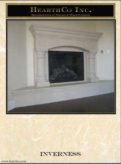 Inverness Fireplace Mantel (mantle) Surround GYPSUM precast mantels 
