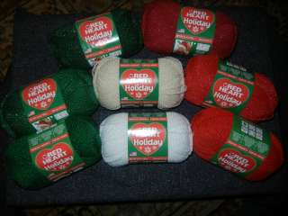 Red Heart Holiday Worsted Weight Yarn 1 Skein Select Colors  