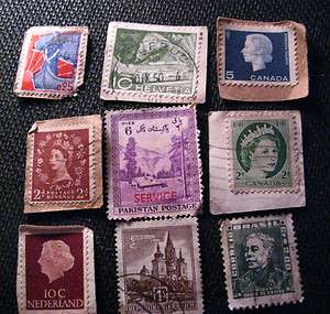 Republique Francaise postage revenue stamp 2d Canada 2c 5c Pakistan 