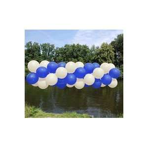 Luftballongirlande, weiss blau, 5 Meter: .de: Spielzeug