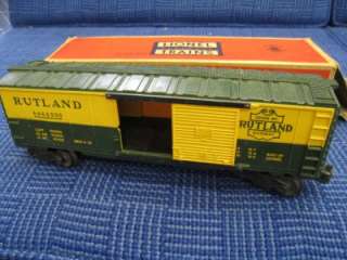   LIONEL RUTLAND POST WAR RAILROAD TRAIN SET CAR W/ CORRECT BOX  