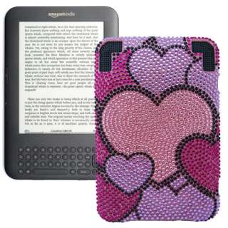 NEW HEARTS MEDLEY DIAMANTE GEM CASE FOR  KINDLE 3  