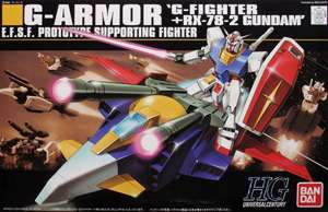 Bandai HGUC Gundam 1144 G Armor G FIGHTER+RX 78 2  