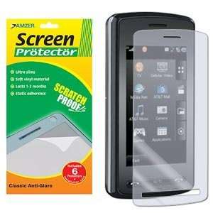  Amzer Anti Glare Screen Protector   Pack of 6: Cell Phones 