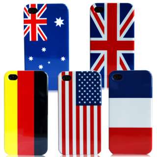 Flag Back Hard Cover Skin Case for Apple iphone 4 4G  