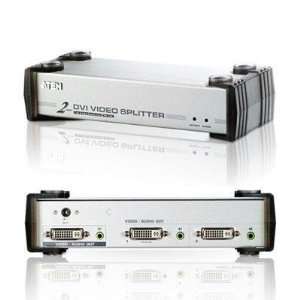    Quality 2 Port DVI Video Splitter By Aten Corp Electronics