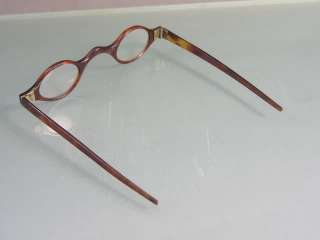 PAIR OF ANTIQUE GEORGIAN FAUX TORTOISESHELL SPECTACLES GLASSES TAPERED 