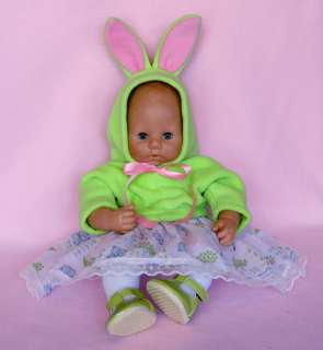 Sweet Bunny Pink Baby Born Annabell Chou Dolls Clothes  