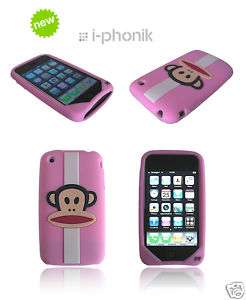   Housse silicone pour iPhone   Motif Paul Frank Rose