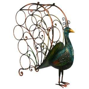  Link Direct A02935 UPS Metal Peacock Wine Rack Kitchen 
