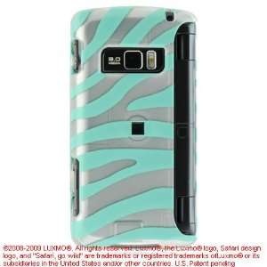  Turquoise and White Zebra Animal Skin Design Snap On Cover 