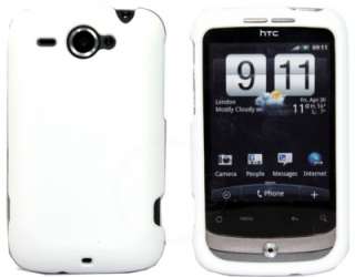 WHITE HYBRID HARD CASE COVER FOR HTC WILDFIRE G8  