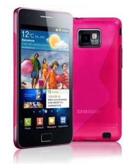 Funda Samsung Galaxy S 2 II S2 i9100 SII GEL ROSA Tpu + Protector de 