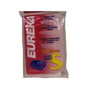  Eureka S Vacuum Cleaner bag 3 pack # 52326: Home & Kitchen